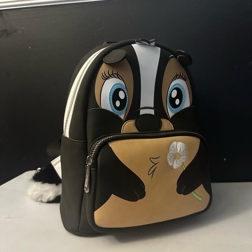 Loungefly Black and Tan Skunk Mini Bag